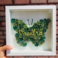 9x9 Custom Paper Flower Shadowbox
