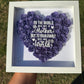 9x9 Custom Paper Flower Shadowbox