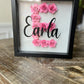 9x9 Custom Paper Flower Shadowbox